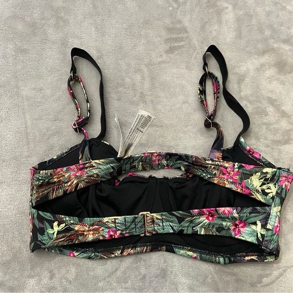 New! Victoria’s Secret Floral Shine Strap Wicked Push Up Bikini Top 4611 - Picture 6 of 7